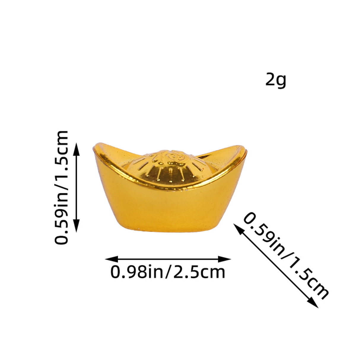 Molde de Lingote de Oro de Plástico Yuanbao, Suministros Festivos Sólidos, Adornos, Decoración, Artículos para el Hogar, Venta al por Mayor