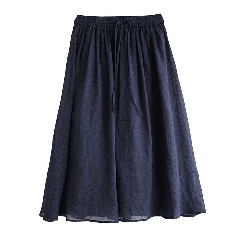 Retro cotton skirt