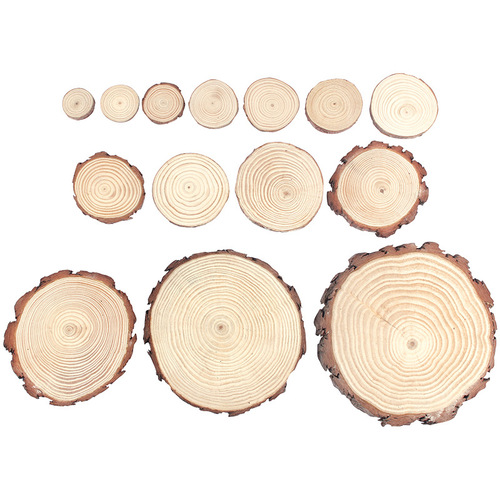 Round wood slices Christmas DIY natural wood slices solid wood handmade DIY round wood stakes round wood pieces board material paint wood wood blocks