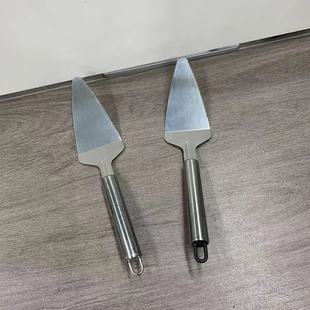 Western-Style Household Kitchen Stainless Steel Pizza Cutting Single Wheel Knife Restaurant Bread Snack Cake Triangle Shovel Baking Tool