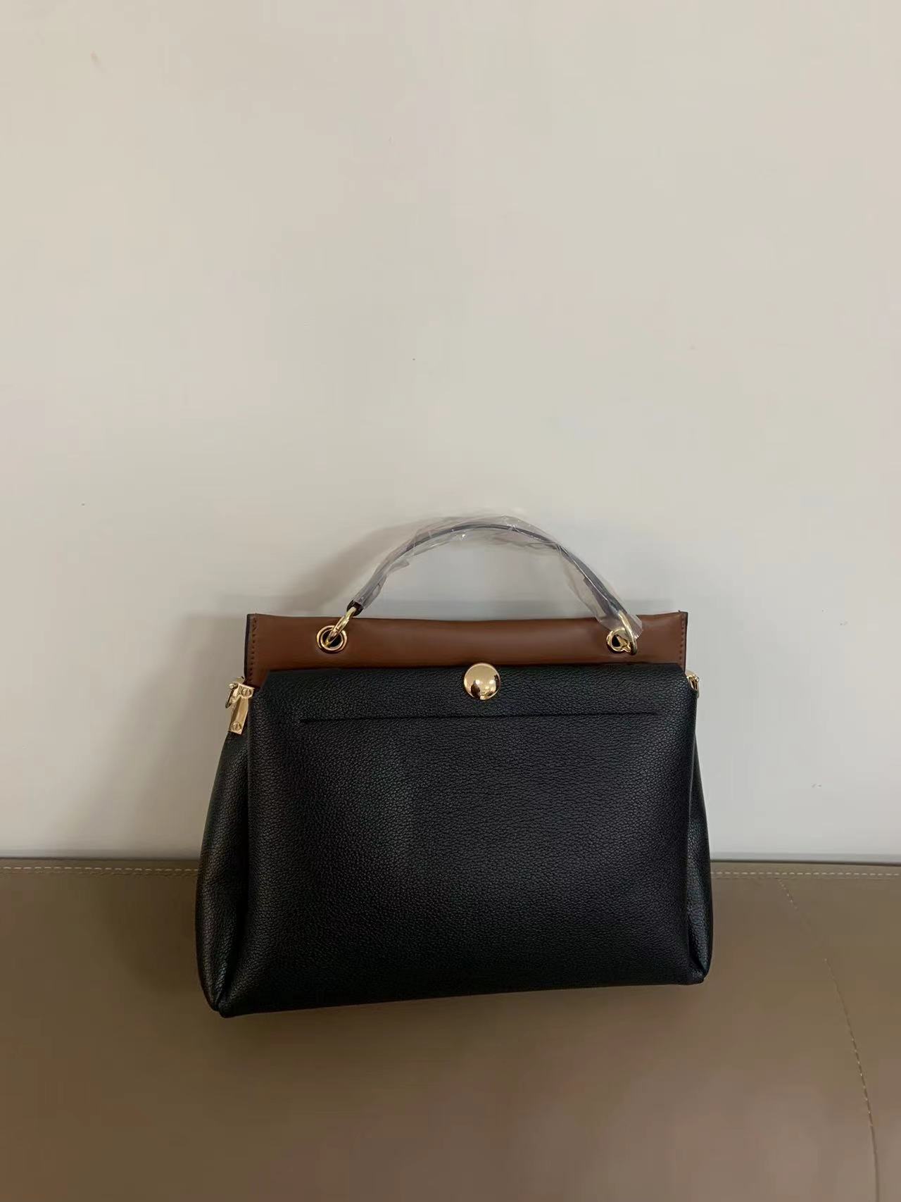 Foreign trade commuter women's bag 2024 spring and summer new contrast color handbag single shoulder crossbody women's bag large capacity women's bag_voghion.com