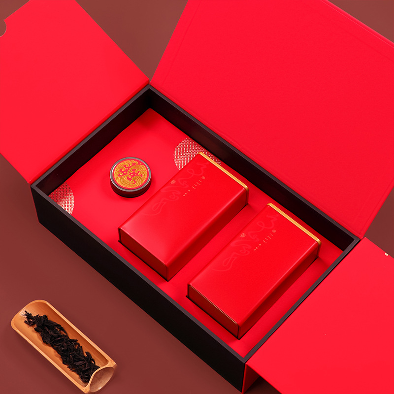 新款茶叶包装盒礼盒装空盒半斤一斤装红茶绿茶大红袍茶叶礼盒