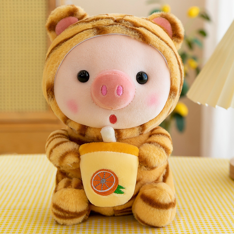 Cochon tigre coloré [25cm] / Poupée de mariage
