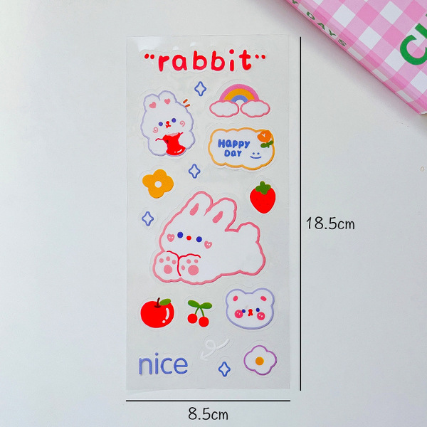 Genuine cartoon transparent sticker PVC