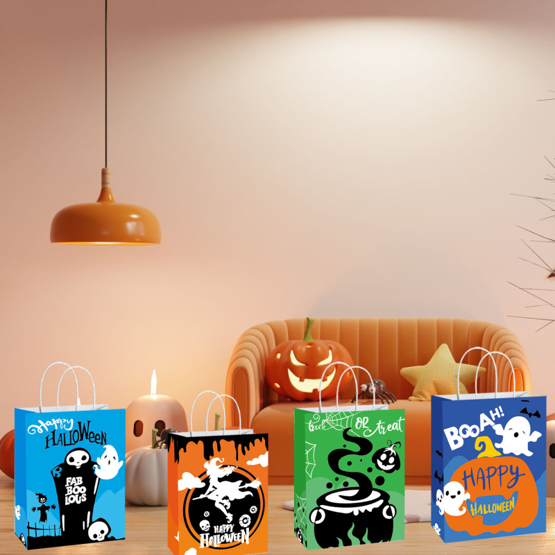 Amazon新品可爱い风ハロウィンギフト纸バッグ诞生日パーティーショッピングギフト纸バッグジュエリーハンディバッグ|undefined