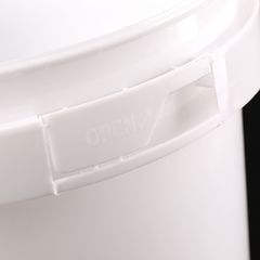 Sealed bucket large capacity water bucket transparent lid storage bucket disposable PP plastic small square bucket packaging bucket 5L