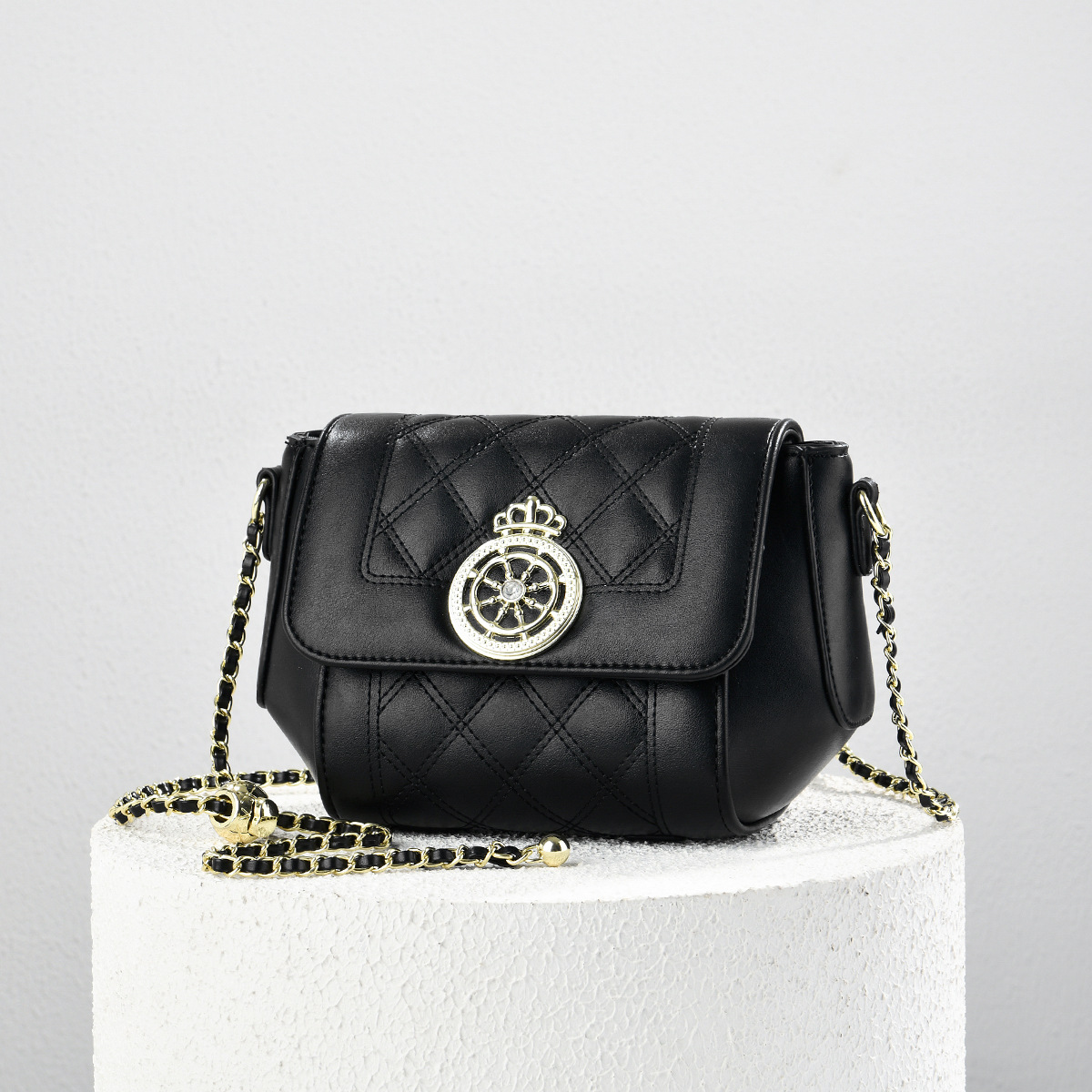 Bolso de moda universal pequeño bolso de hombro simple y compacto bolso de mochila casual de color sólido bolsas transfronterizas