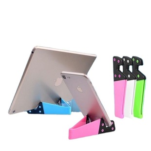 Mobile phone tablet convenient folding bracket V-shaped desktop lazy personality gift mobile phone bracket fashion LOGO