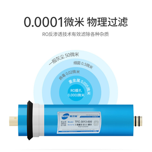 Wellington RO membrane filter pure water machine reverse osmosis water purifier 75g100g400g600g universal reverse osmosis membrane