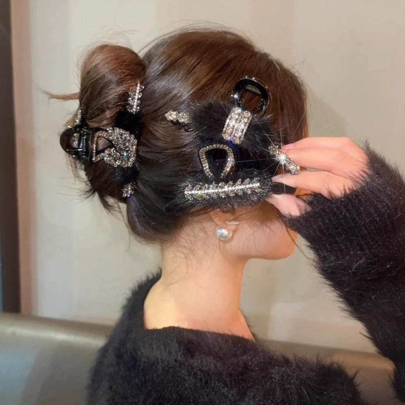 Демисезонный краб-пин с бантом, акула, аксессуар для волос, стиль Chanel, новая коллекция