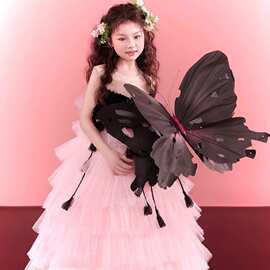 拍摄女童礼服公主裙2025仙气影楼时尚走秀T台演出童礼服工厂货源