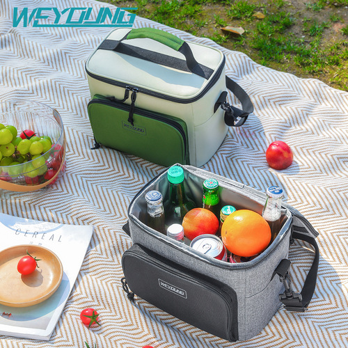 2025 New Model Insulated Handbag with Large Capacity Portable Waterproof Lunch Bag for Outdoor Camping and Picnics