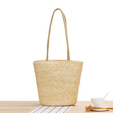 一件代发新款大容量草编包海边度假包手工编织夏季沙滩高级感草包