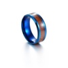 Wedding ring for beloved, stone inlay stainless steel, accessory, European style, wholesale