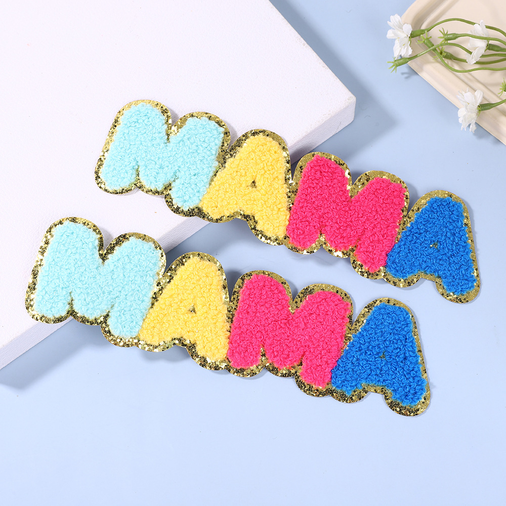 8g Weight Clothing Sticker Patches Classification 1 Piece Quantity Felt Material Letter Pattern Simple Style Style 1 Piece Simple Style Letter Felt Clothing Sticker Patches 2