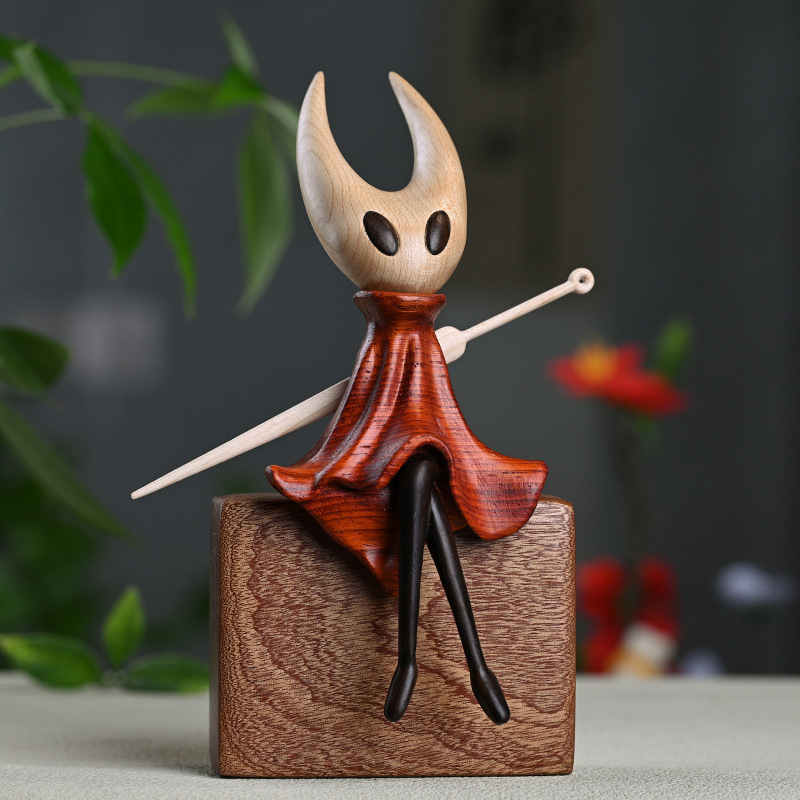 Creative wooden puzzle Hollow Knight Totoro wooden windmill stress-relief craft home decoration gift wholesale