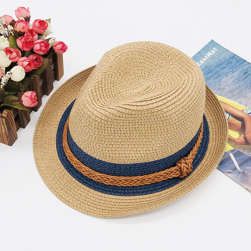 Straw Hat Hats Type Unisex Elegant Vacation Simple Style Multicolor Big Eaves Straw Hat