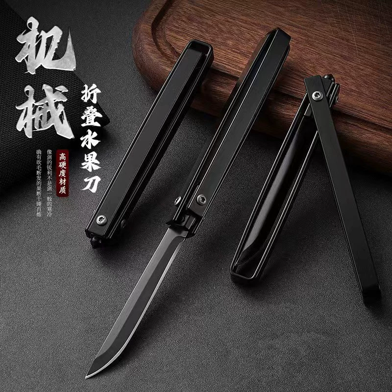 Universal mechanical handheld sharp pocket knife for home use stainless steel for camping