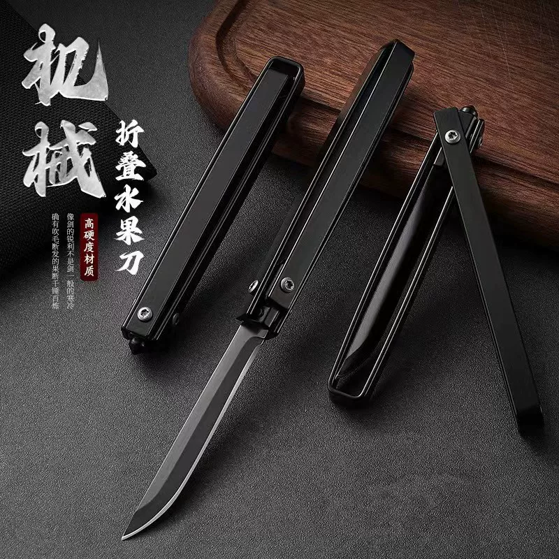 Universal mechanical handheld sharp pocket knife for home use stainless steel for camping