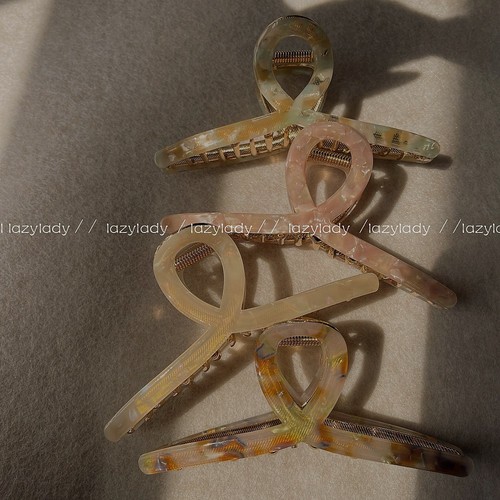 High-end cross-grip women's summer large shark clip back of the head hair clip  new high-end clip headwear