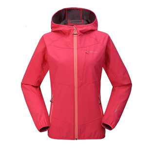 Redelk Red Elk Light Luxury Italian Outdoor Soft Shell Jacket Women's Slim Hooded Fashion Jacket Windproof Aline