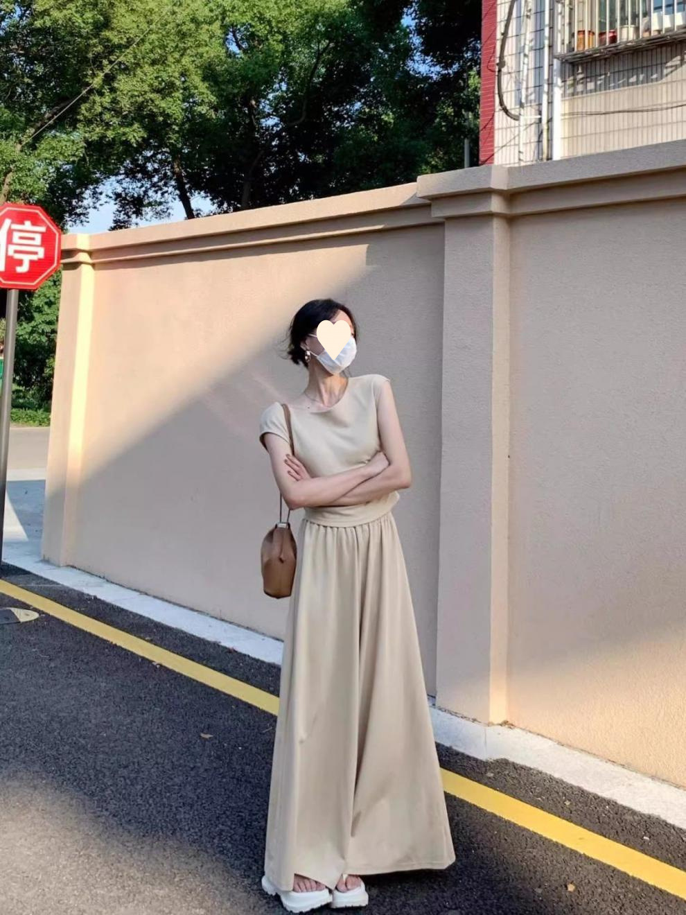 ChicShe Plus Size Tea Outfit For Women New Small Sweet Korean Style Dress Summer Set_voghion.com