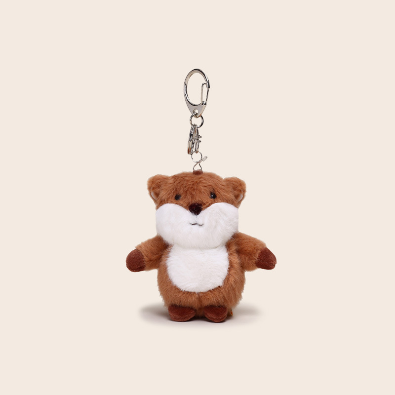 Authentischer europäischer Stil, pastorales Tier, Mini-Plüsch-Cartoon-Schlüsselanhänger, kleine und exquisite Rucksack-Dekoration_voghion.com