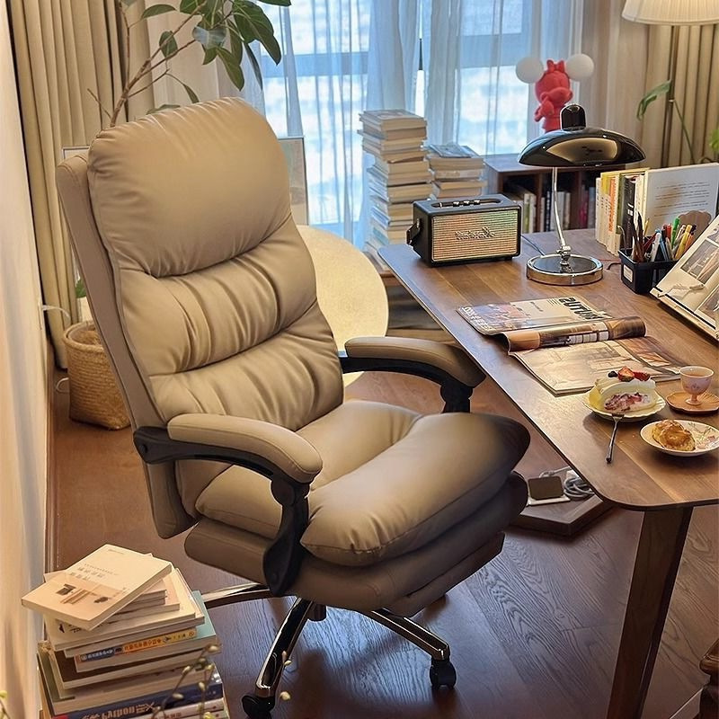 Computer Chair for Home Use, Leisure Sofa, Office Chair, Study Desk Chair with Backrest, Comfortable for Long Sitting, Light Luxury, Reclinable Executive Chair Computer Chair for Home Use, Leisure Sofa, Office Chair, Study Desk Chair with Backrest, Comfortable for Long Sitting, Light Luxury, Reclinable Executive Chair