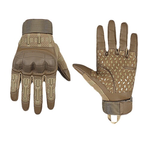 Full-finger tactical gloves, touch screen, outdoor mountain climbing protection, anti-skid, motorcycle, motorcycle, training, combat, sweat-proof, military fans