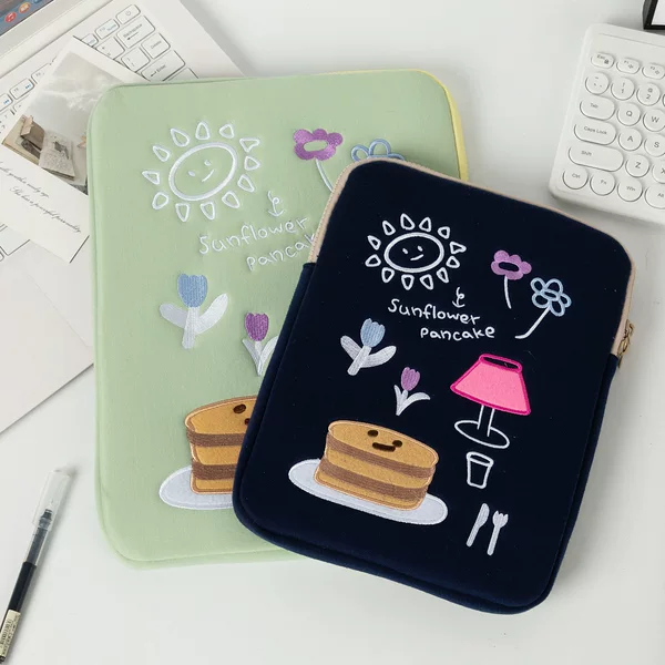 Source factory computer bag female fashion Korean 11 inch 15 inch embroidery bag 13 inch ipad liner bag notebook bag