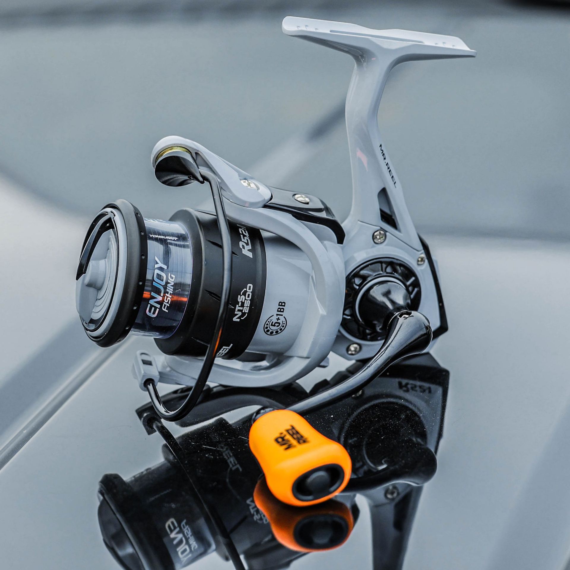 Carrete de Pesca de Metal con Cabezal Giratorio, Carrete de Pesca sin Espacios, Carrete para Señuelos, Carrete de Pesca con Brazo de Metal, Carrete de Pesca de Selección Internacional