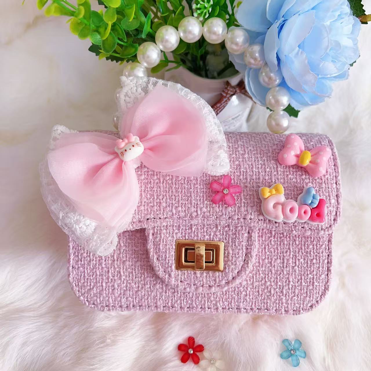 Niños bolso de hombro niñas nuevo Kulomi jade cane bolso de perro flash de moda lindos bolso de mochila