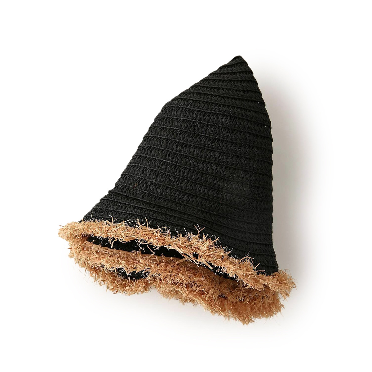 Wholesale Simple Pure Color Raw Edge Straw Hat Nihaojewelry display picture 1