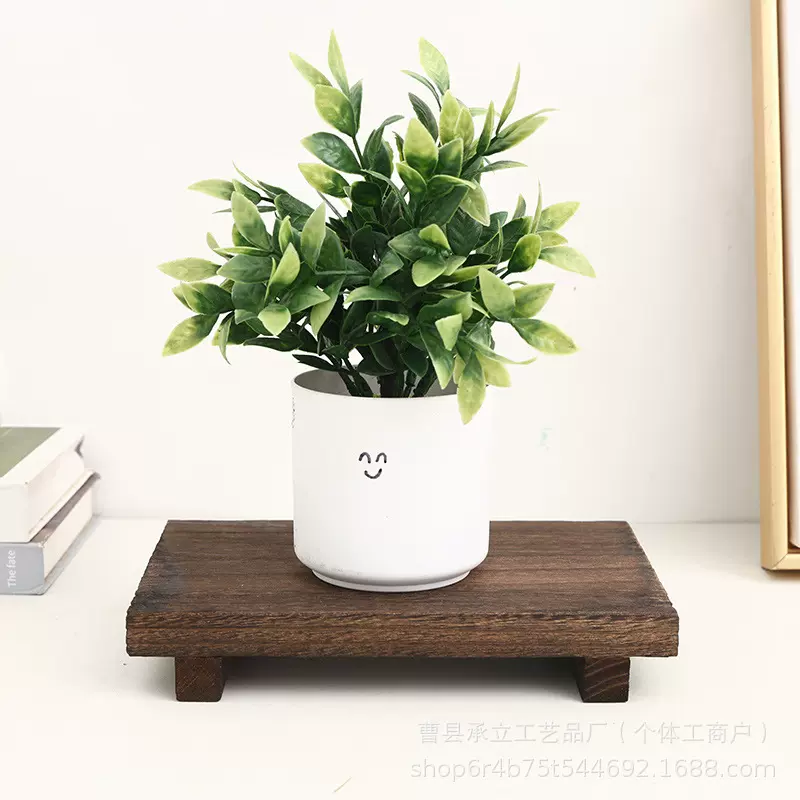 创意实木摆件底座浴室香氛肥皂托盘摆件底座花盆底座桌面收纳托盘