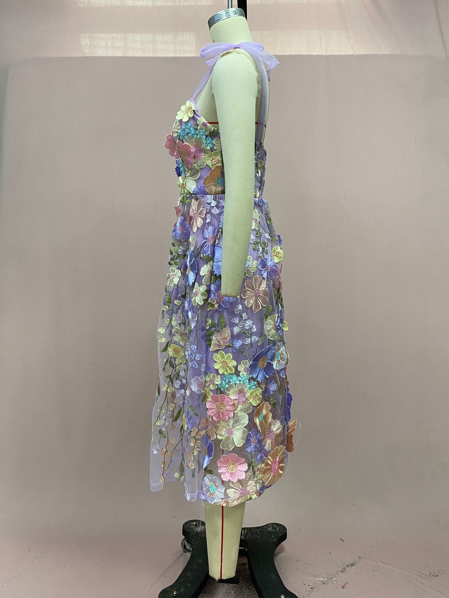 308g Weight Above Knee Dress Length Type Sleeveless Sleeve Length Mesh Dress Dresses Type Sleeveless Sleeve Type Polyester, Lace Fabric Type Mid Waist Waist Line Casual, Party Occasion Strap Dress Neckline Slim Fit Type Christmas Festival Flower Pattern Summer, Spring Season Elegant Style S, XXL Size Wholesale Elegant Flower Casual Party Strap Dress Sleeveless Mesh Dress 25