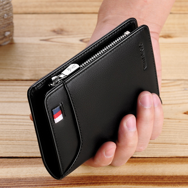 Emperor Paul Wallet Men's Genuine Leather Short Wallet Cross-border First Layer Cowhide Wallet Vertical Card Holder Wallet Men's