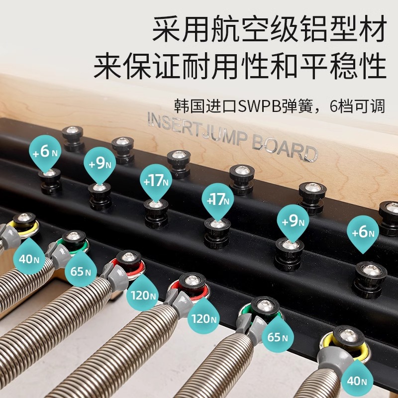 Pilates Core Bed Yoga Fitness Cadillac 3 - en - 1 Elevated Sliding Training Barrel Set de 5 piezas