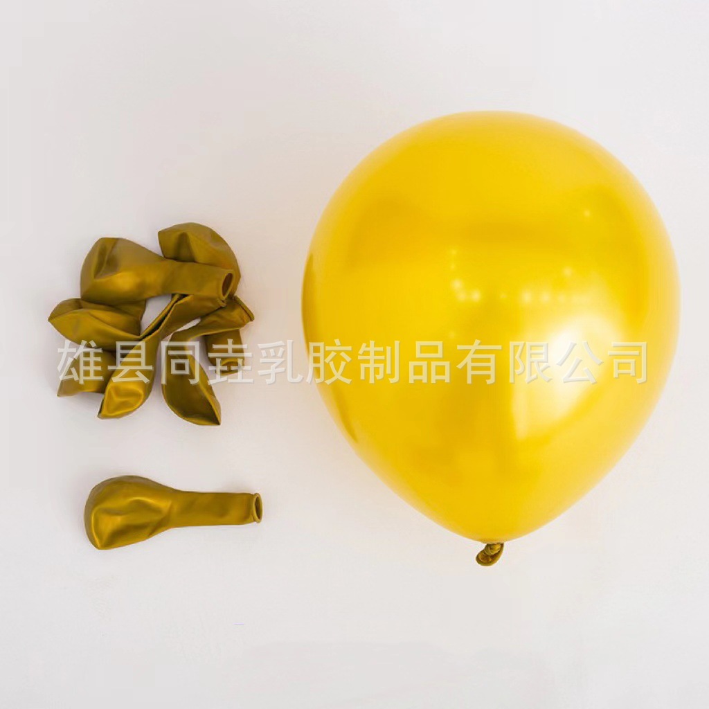 Globo redondo de látex engrosado al por mayor 5 pulgadas 10 pulgadas 12 pulgadas 18 pulgadas Globo de Oro perla globo decorativo arreglo