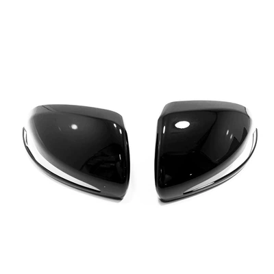 Suitable for 16-20 Mercedes-Benz GLC Şüşə kənarı xromları/moldingləri - 16-21-glc-all-inclusive-rearview-mirror-decorative-cover-black-paste-type