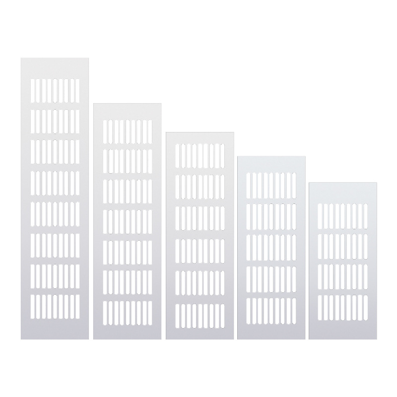 Directo de fábrica simple gabinete transpirable agujero de aleación de aluminio rectangular zapato gabinete malla transpirable muebles accesorios de hardware