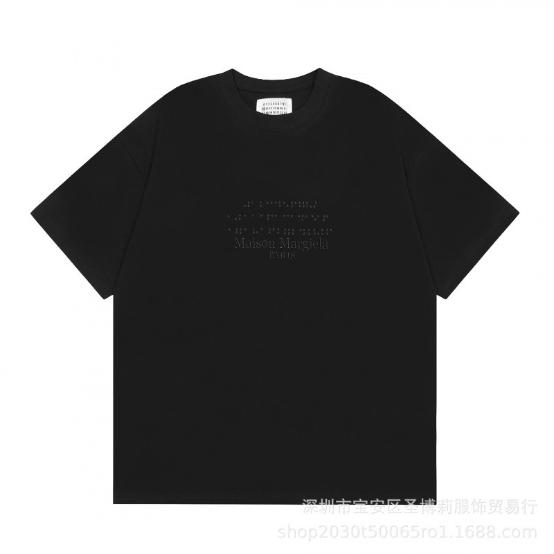 クロスボーダー メゾン マルジェラ マルジェラ デジタル プリント MM6 ピュアコットン 高品質 メンズ Tシャツ レディース 半袖 トレンド|undefined