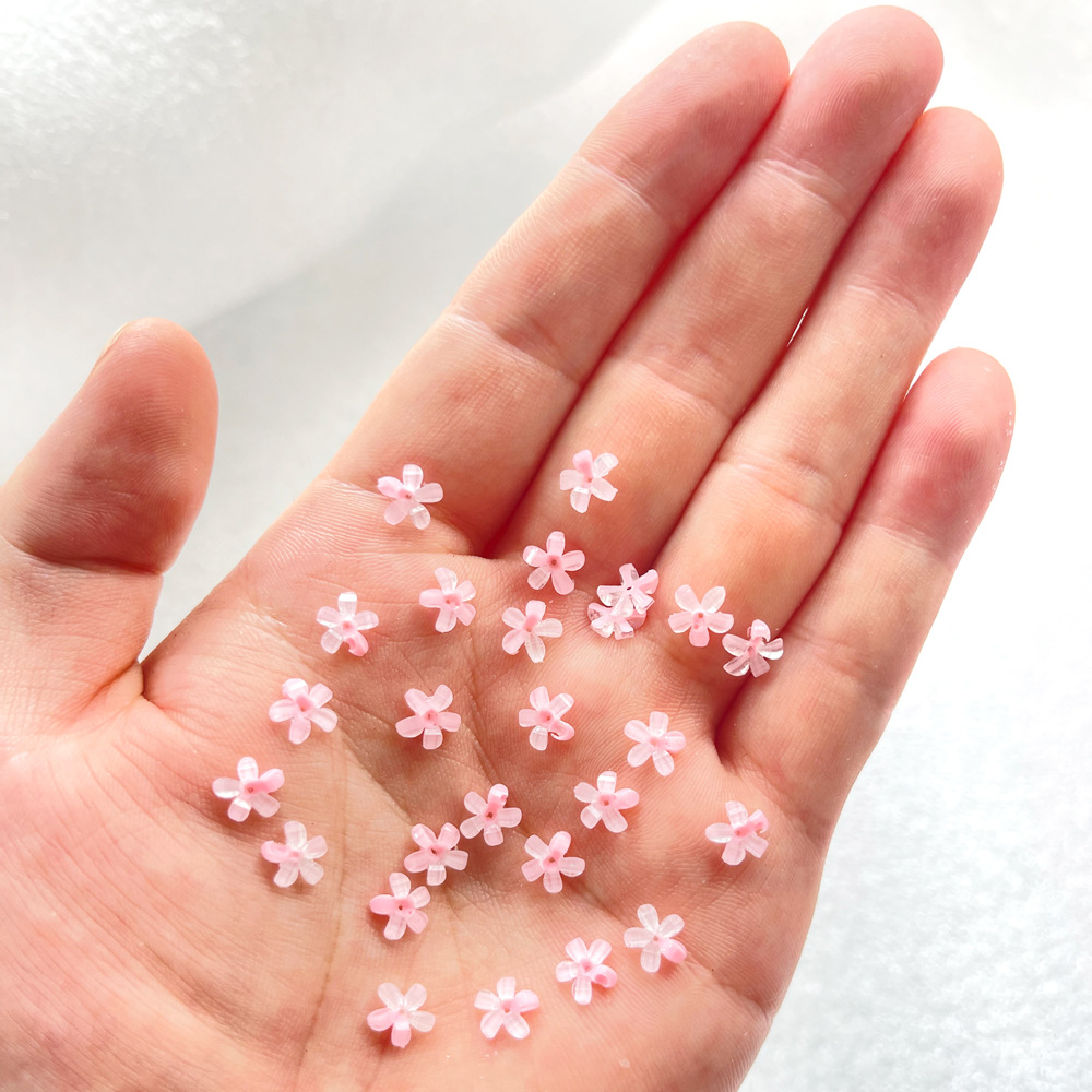 S-186-7mm 가벼운 분말 5 꽃잎 꽃