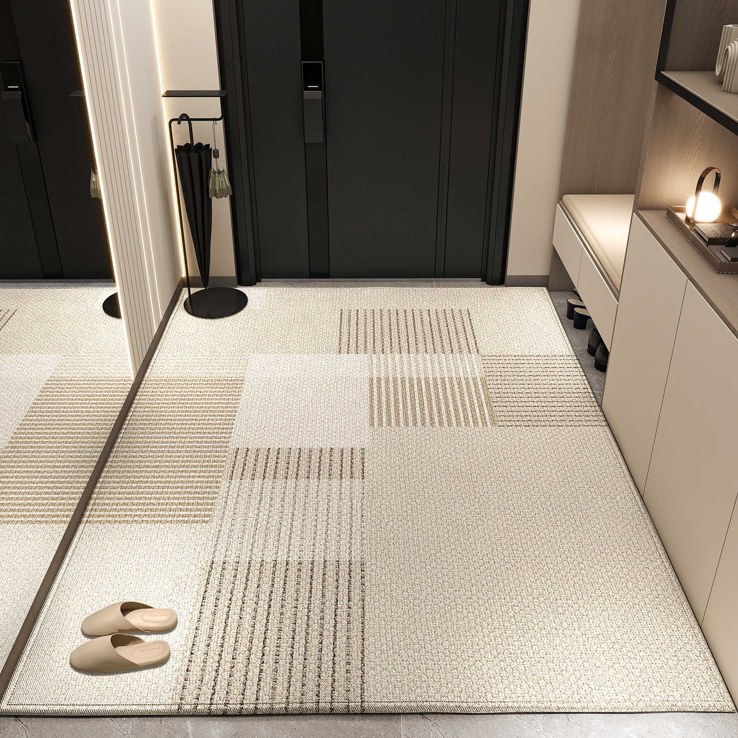 Alfombra de puerta de entrada alfombra de puerta de entrada alfombra de puerta de alta calidad alfombra de puerta doméstica portable de lujo ligero alfombra de pie alfombra de pie