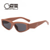 Fashionable trend sunglasses, glasses solar-powered suitable for men and women, 2023, cat's eye, European style