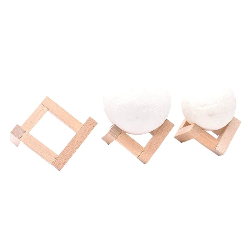 Прямые поставки с завода: аксессуары для 3D-ламп в форме луны, креативные настольные лампы, ночники, деревянные подставки, готовы к доставке в Россию.