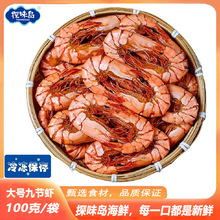 探味岛福建东山岛九节虾干即食干虾斑节虾特大烤虾零食100g