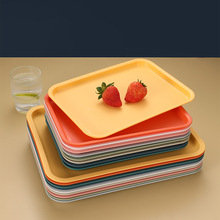 创意小麦秸秆盘子家用小吃餐盘托盘餐厅酒店水果点心茶盘塑料方盘