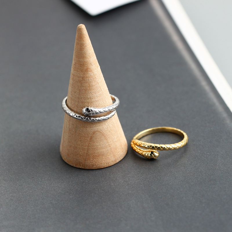 Fashion Snake Sterling Silver Plating Open Ring 1 Piece