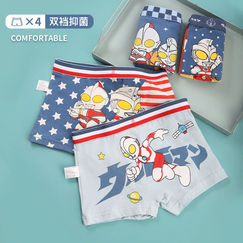 Ultra, Ultraman Тига, детское нижнее белье для мальчиков, хлопковые мультяшные шорты, официальный фирменный магазин, для подростков