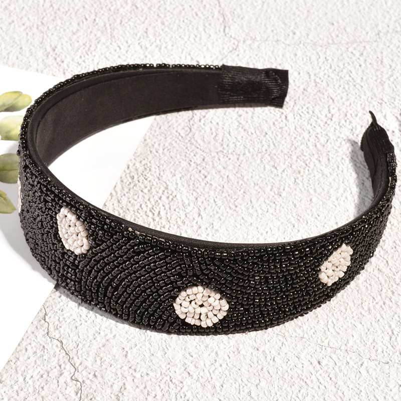 Fashion Baroque Handmade Bead Rhinestone Wide-brimmed Headband display picture 9